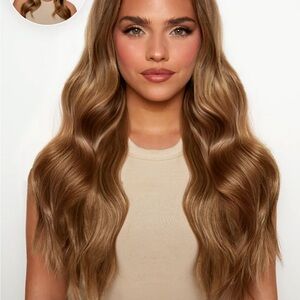 18” 1 Piece Hidden Halo Brushed Out Wave Hair Extensions × 1